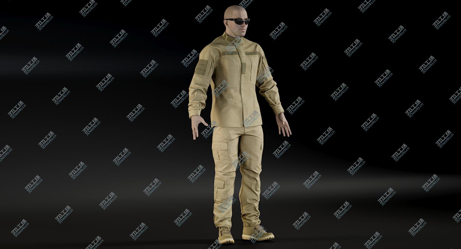 images/goods_img/202105073/3D model Soldier Uniform Desert (2 Cloth Sides)/5.jpg